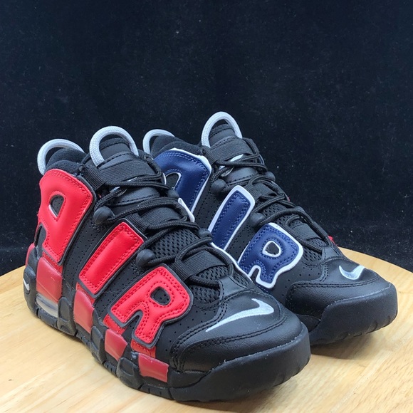 Nike Air More Uptempo 96 (GS) Shoes DM0017-001 Black/Red/Blue multiple sizes - Picture 4 of 9